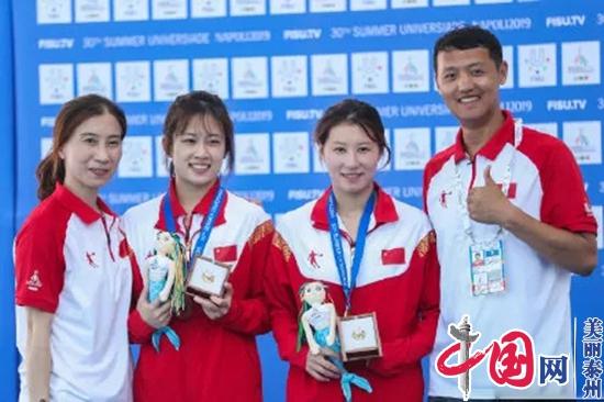 完美谢幕！大运会泰州运动员吴椒女子双人10米跳台夺金