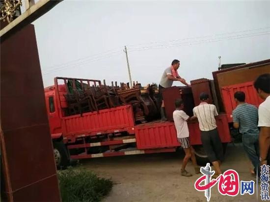 村里的大卡车开进江苏省兴化市检察院