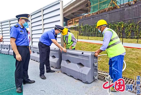 南京江北新区执法总队开展在建工地环境专项整治行动