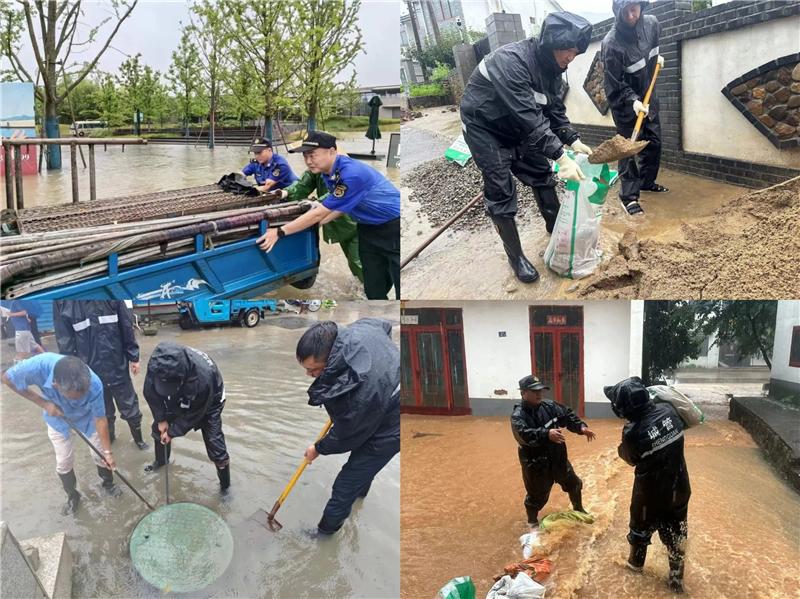 风雨中 城管蓝——宜兴城管为市民出行安全保驾护航