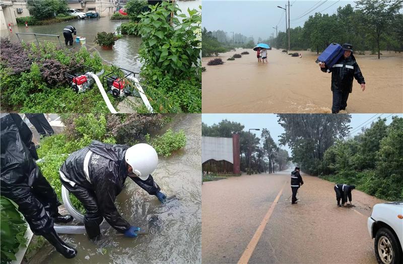 风雨中 城管蓝——宜兴城管为市民出行安全保驾护航